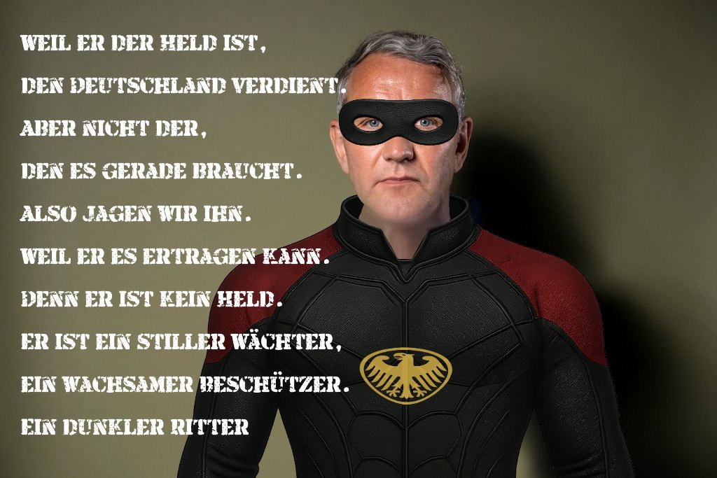 Angeblich ein stiller Held Deutschlands. Aber bisher konnte niemand die Identität des mysteriösen Mannes oder der Frau, alles dazwischen, darüber und nirgendswo, aufdecken. Vielleicht mag Böhmi es ja mal versuchen 🙏Doch bitte schreibt dieses mal "Willkommen" richtig #Stolzmonat