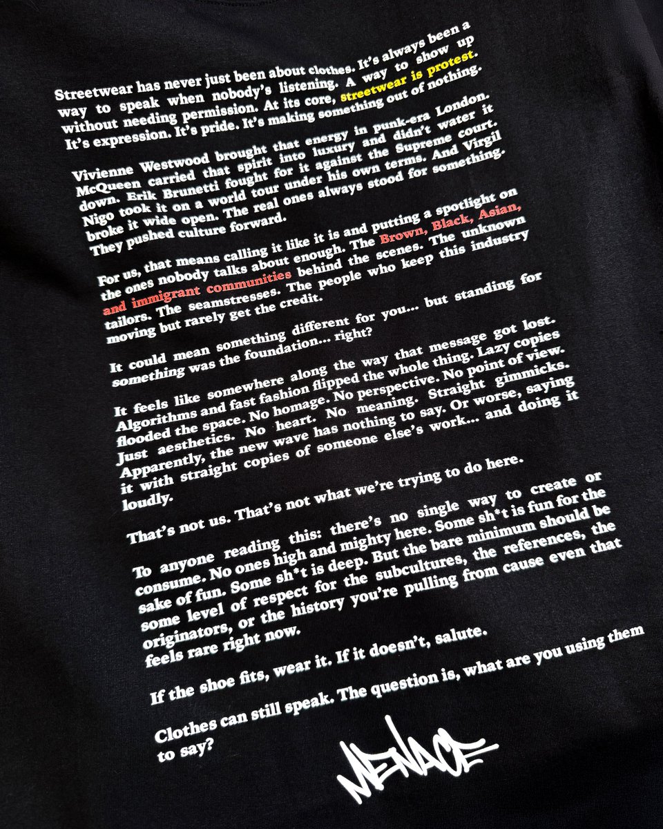 STEVENMENACE323's tweet image. My thoughts on streetwear lately