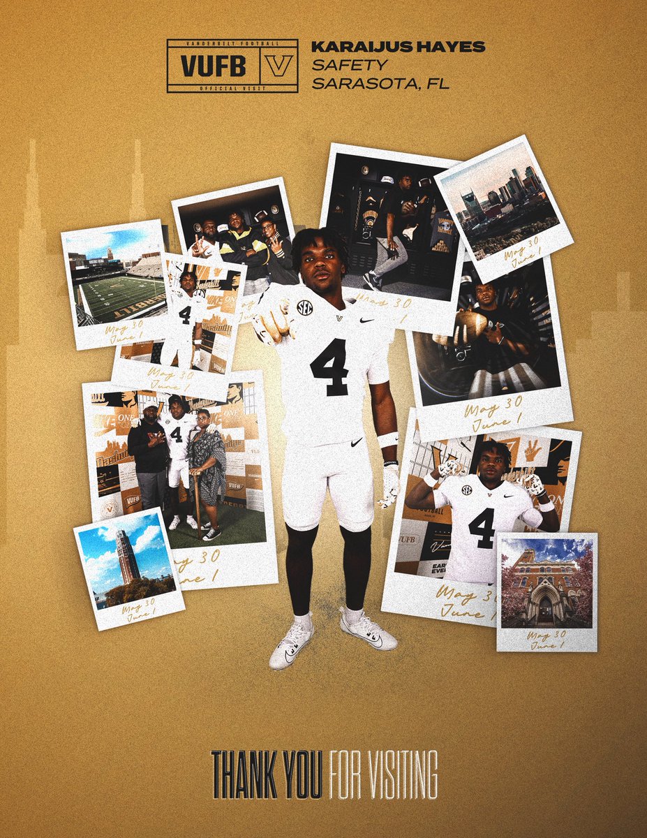 3⭐️Karaijus Hayes (@karaijus_) on Twitter photo Had a great time in Nashville for my first OV! Go Commodores⚓️⚓️
<a href="/Coach_Lea/">Clark Lea</a> <a href="/coachMRiceVU/">Melvin Rice Jr.</a> <a href="/Kendall_Lawson3/">Kendall Lawson</a> Had a great time in Nashville for my first OV! Go Commodores⚓️⚓️
<a href="/Coach_Lea/">Clark Lea</a> <a href="/coachMRiceVU/">Melvin Rice Jr.</a> <a href="/Kendall_Lawson3/">Kendall Lawson</a>