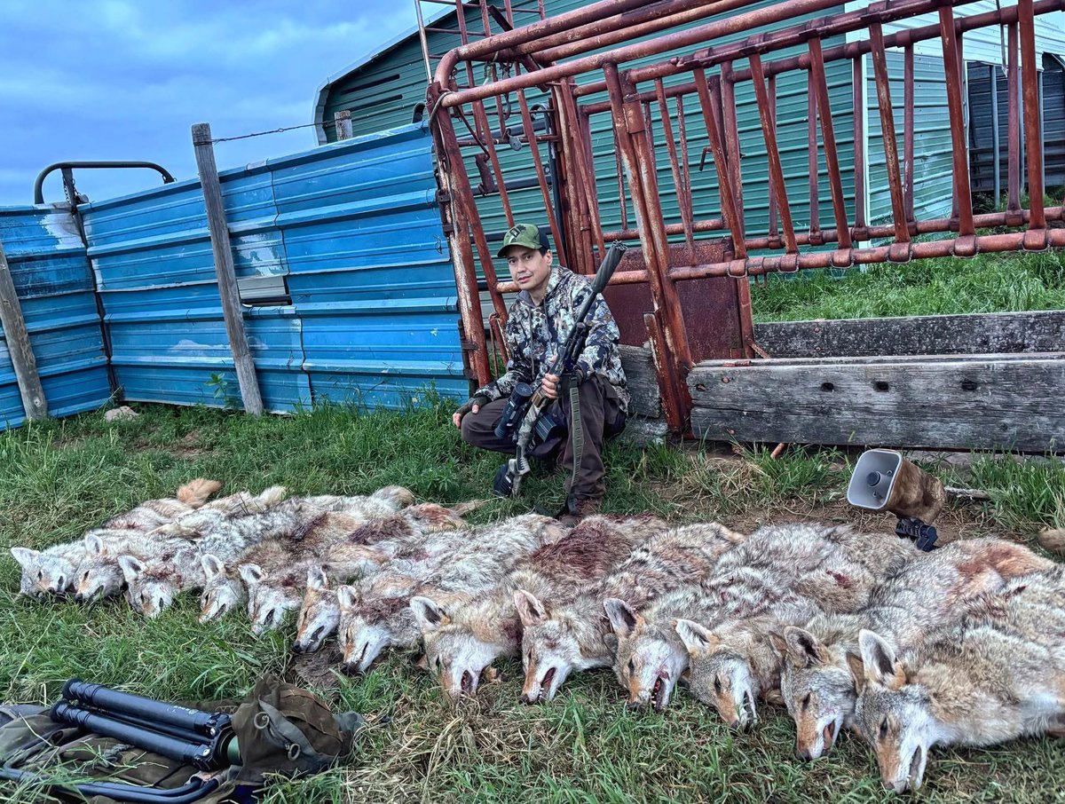 Always grinding. Jeremy Nickel doing what he does best. #foxpro #coyotehunting #coyotecalling #weliveforthis