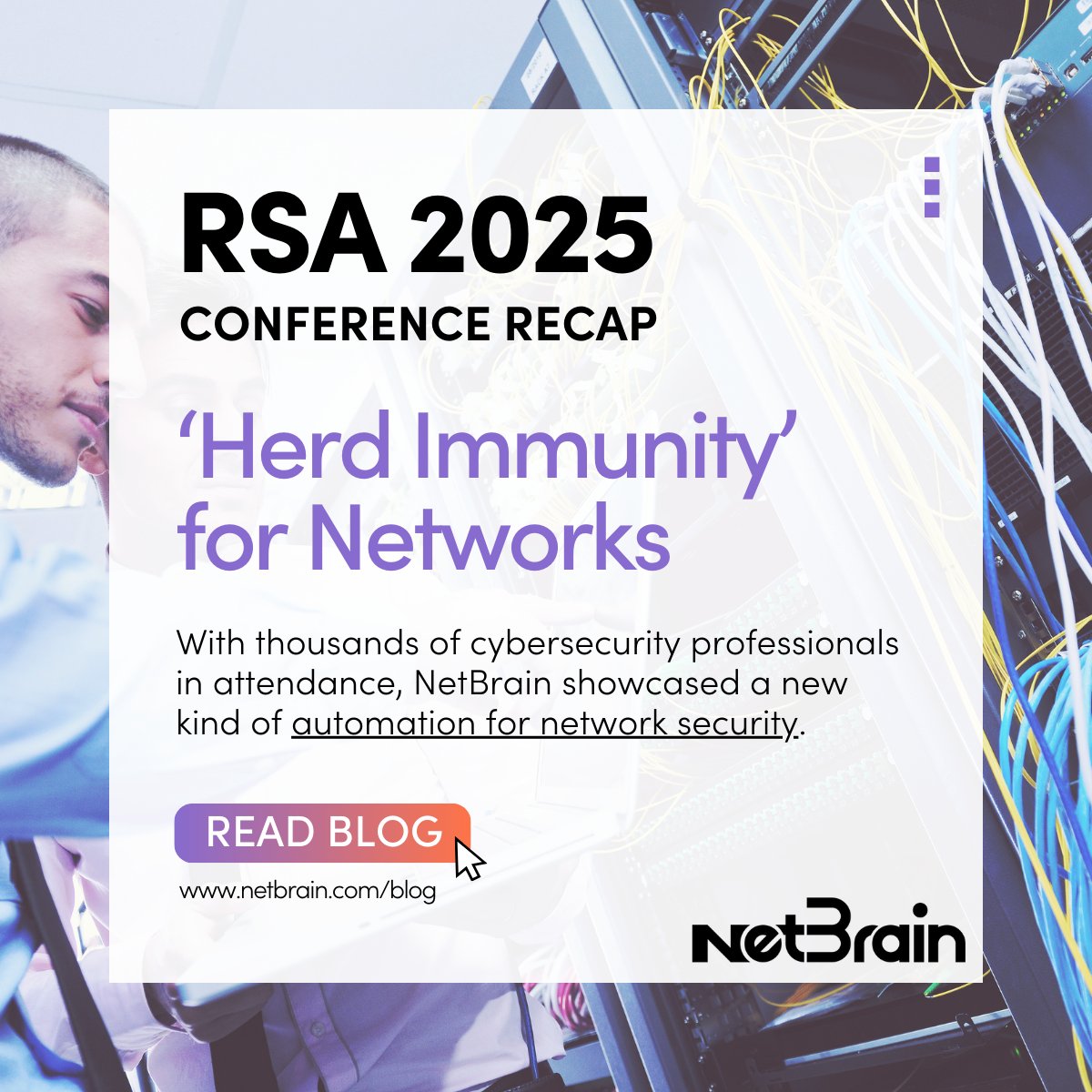 NetBrain (@netbraintechies) on Twitter photo Did you miss NetBrain at #RSA2025? Nigel Hickey <a href="/vCenterNerd/">Nigel Hickey</a> recaps our week talking network security:
✅Intent-based continuous security enforcement
✅ AI-powered automation
✅ “Herd immunity” for networks
Read the full recap ⬇️
netbraintech.com/blog/security-… Did you miss NetBrain at #RSA2025? Nigel Hickey <a href="/vCenterNerd/">Nigel Hickey</a> recaps our week talking network security:
✅Intent-based continuous security enforcement
✅ AI-powered automation
✅ “Herd immunity” for networks
Read the full recap ⬇️
netbraintech.com/blog/security-…