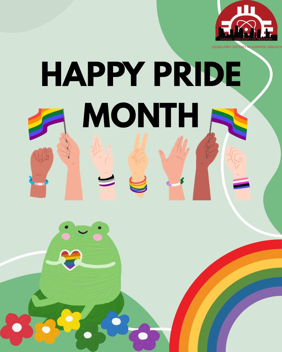 This month, SACNAS is celebrating the LGBTQIA+ community and will spotlight members in the STEM field! Happy Pride Month!