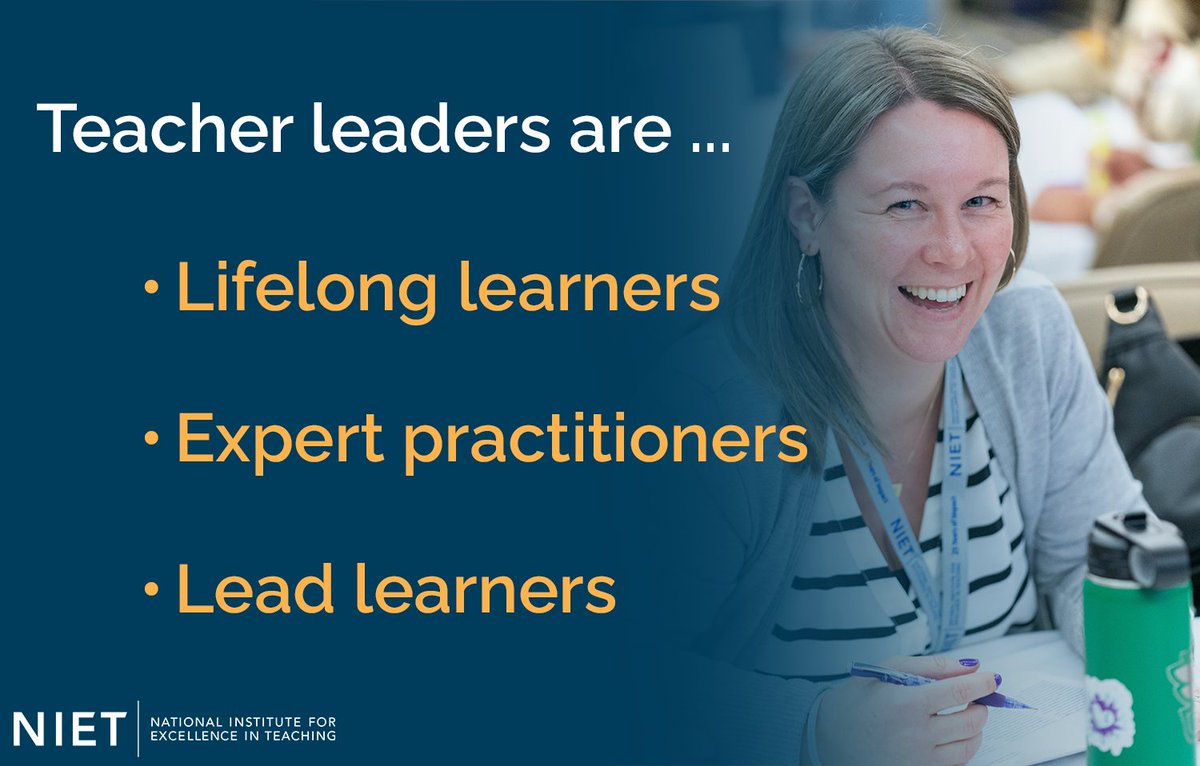 Teacher leaders play an instrumental role in effective school leadership, bridging the link between traditional school administrators and classroom teachers. Learn more about how NIET builds teacher leaders at niet.org. #NIET2025 <a href="/NIETteach/">National Institute for Excellence in Teaching</a>