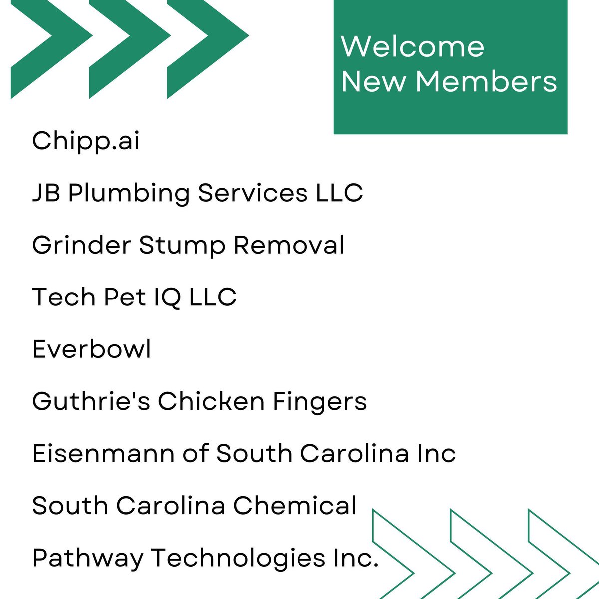 Welcome New Members! We're excited to have you with us. 

web.greerchamber.com/directory/resu…