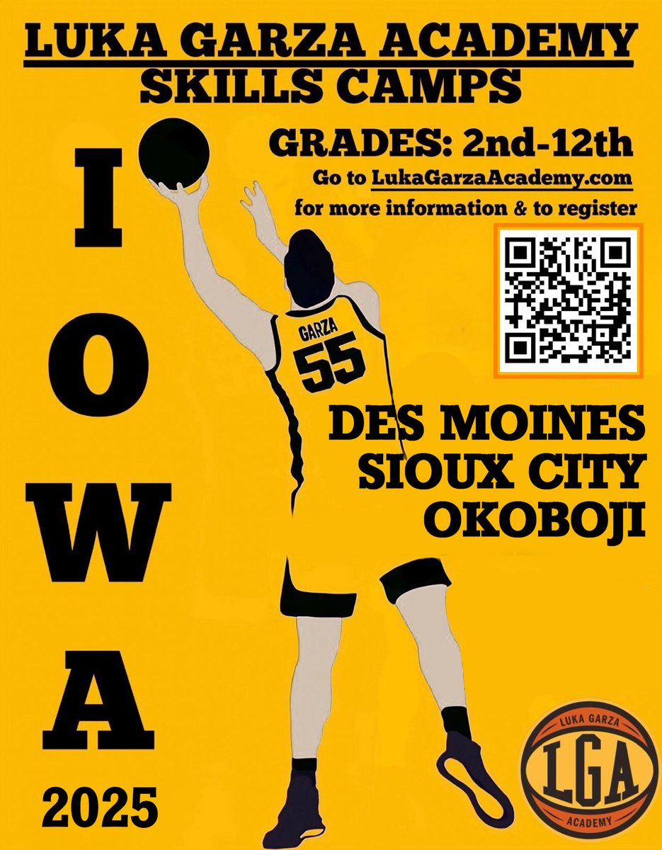 TheHawkNestGym's tweet photo. 🏀Big news, Hawkeye Nation!🐤Luka Garza is coming to The Hawk Nest!
📅 June 24: Grades 2–8
📅 June 25: Grades 9–12
Train with a Hawkeye legend and take your game to the next level!
Spots are limited — don’t miss it! #HawkNest #LukaGarza #HawkeyeLegend #IowaHoops https://t.co/HNiZ4rs0tW