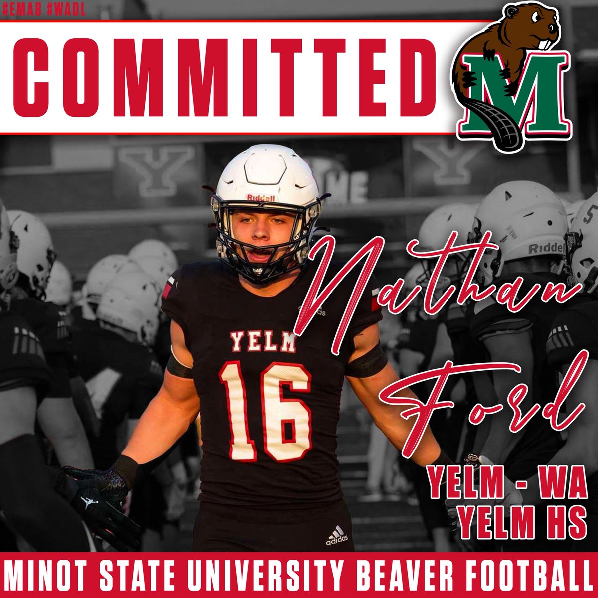 Nathan Ford (@nathanford_16) on Twitter photo After much consideration and exploring other opportunities, I finally settled where I was always meant to be. thanks to <a href="/Coach_D_Mac/">Darryl McBride Jr</a> <a href="/CoachFam/">Coach Mike Famiglietti “Fam”</a> and <a href="/MSUBeaversFB/">Minot State Football</a> football for giving me this great opportunity.
<a href="/BryanIrion/">Bryan Irion</a>
<a href="/BrandonThomp32/">Brandon Thompson</a>
<a href="/bhoop81/">Bryan Hooper</a>
<a href="/Caldwell06/">Daniel Caldwell</a>
<a href="/yelm_football/">Yelm Tornados</a> After much consideration and exploring other opportunities, I finally settled where I was always meant to be. thanks to <a href="/Coach_D_Mac/">Darryl McBride Jr</a> <a href="/CoachFam/">Coach Mike Famiglietti “Fam”</a> and <a href="/MSUBeaversFB/">Minot State Football</a> football for giving me this great opportunity.
<a href="/BryanIrion/">Bryan Irion</a>
<a href="/BrandonThomp32/">Brandon Thompson</a>
<a href="/bhoop81/">Bryan Hooper</a>
<a href="/Caldwell06/">Daniel Caldwell</a>
<a href="/yelm_football/">Yelm Tornados</a>