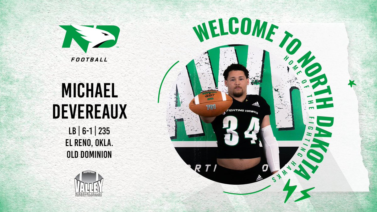 North Dakota Football (@undfootball) on Twitter photo An agile linebacker from Oklahoma, <a href="/MichealDeverea3/">Micheal Devereaux 3 ⭐️</a> signs with UND!
#UNDproud | #LGH An agile linebacker from Oklahoma, <a href="/MichealDeverea3/">Micheal Devereaux 3 ⭐️</a> signs with UND!
#UNDproud | #LGH