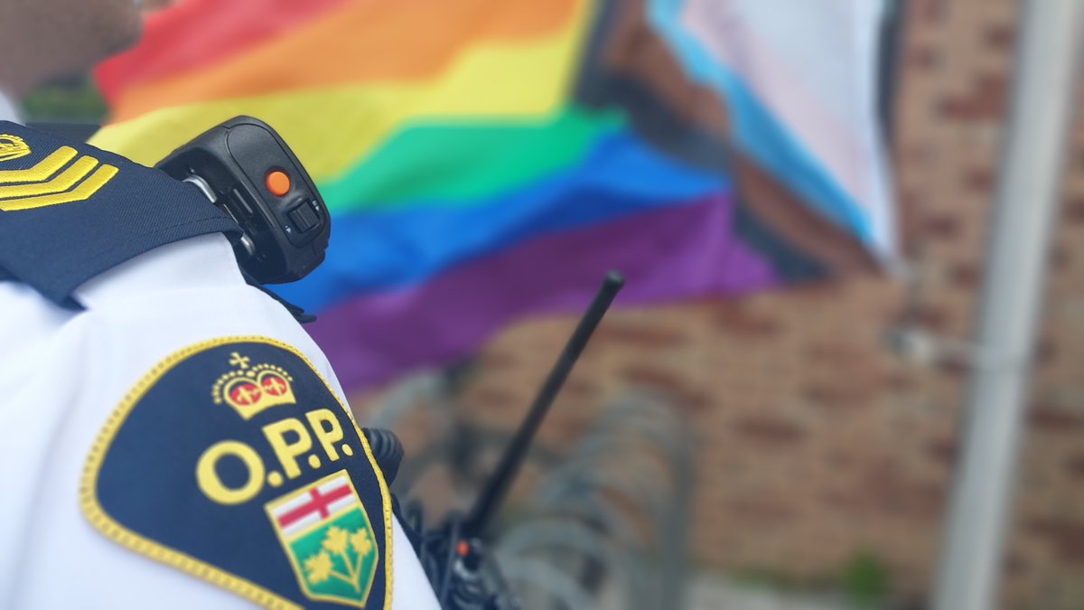 Pride Month is here, and #NthldOPP is proud to stand in support of all members of our communities.

Today, officers took part in local Pride events, including the flag raising ceremony at the municipal offices in the Municipality of Brighton, raising the Pride Flag at the
