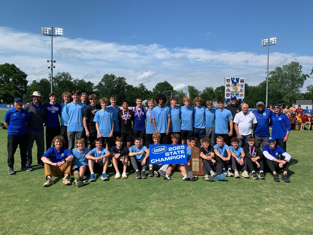 Colonels_Wear_Blue (@bluecolonels) on Twitter photo The <a href="/KHSAA/">KHSAA Main</a>'s introduction in 2024 of Indoor Track & Field created a defacto "KY Triple Crown" with state titles given each yr in Cross Country, Indoor Track, and Outdoor Track. In the 2yrs it's now been possible to win the KY Triple Crown, the <a href="/CovCathColonels/">Cov Cath Colonels</a> have done so TWICE. The <a href="/KHSAA/">KHSAA Main</a>'s introduction in 2024 of Indoor Track & Field created a defacto "KY Triple Crown" with state titles given each yr in Cross Country, Indoor Track, and Outdoor Track. In the 2yrs it's now been possible to win the KY Triple Crown, the <a href="/CovCathColonels/">Cov Cath Colonels</a> have done so TWICE.