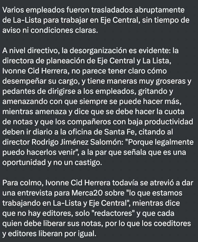MediosTerror's tweet photo. Nos hacen llegar esta denuncia de @LaListanews.
@STPS_mx https://t.co/1IupdpVFxk