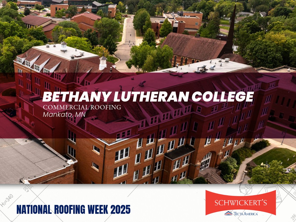 Schwickerts's tweet image. Our last project to highlight this #NationalRoofingWeek is our commercial roofing project at Bethany Lutheran College.

See this project and more: schwickerts.com/project/bethan…

---
#schwickerts #signatureprojects