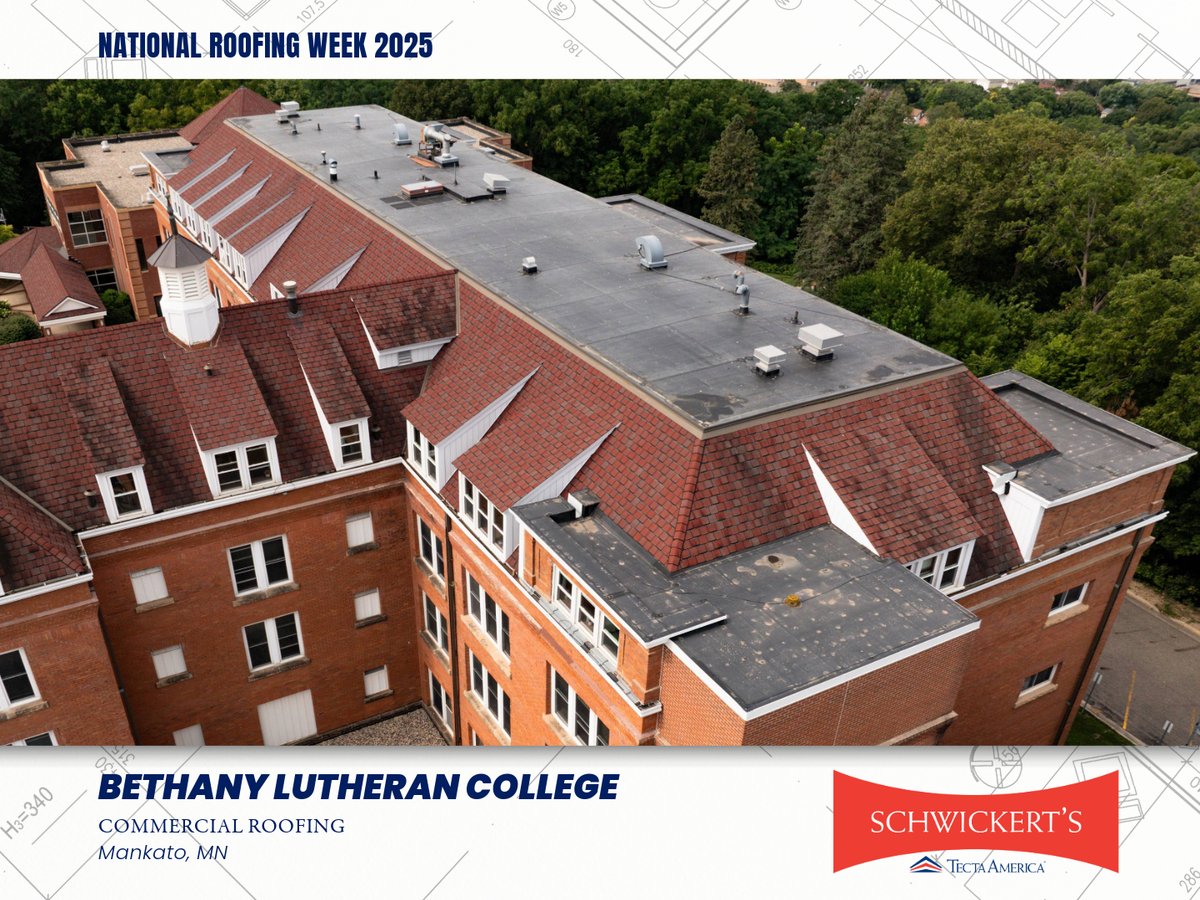 Schwickerts's tweet image. Our last project to highlight this #NationalRoofingWeek is our commercial roofing project at Bethany Lutheran College.

See this project and more: schwickerts.com/project/bethan…

---
#schwickerts #signatureprojects