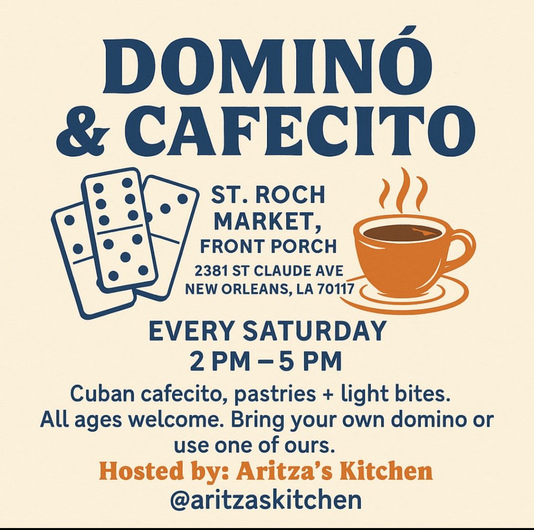 St. Roch Market (@stroch_market) on Twitter photo Aritza's kitchen and <a href="/CRCoffee_Shop/">CR Coffee Shops</a> team up to bring Cuba to New Orleans. Every Saturday on the front porch! Aritza's kitchen and <a href="/CRCoffee_Shop/">CR Coffee Shops</a> team up to bring Cuba to New Orleans. Every Saturday on the front porch!