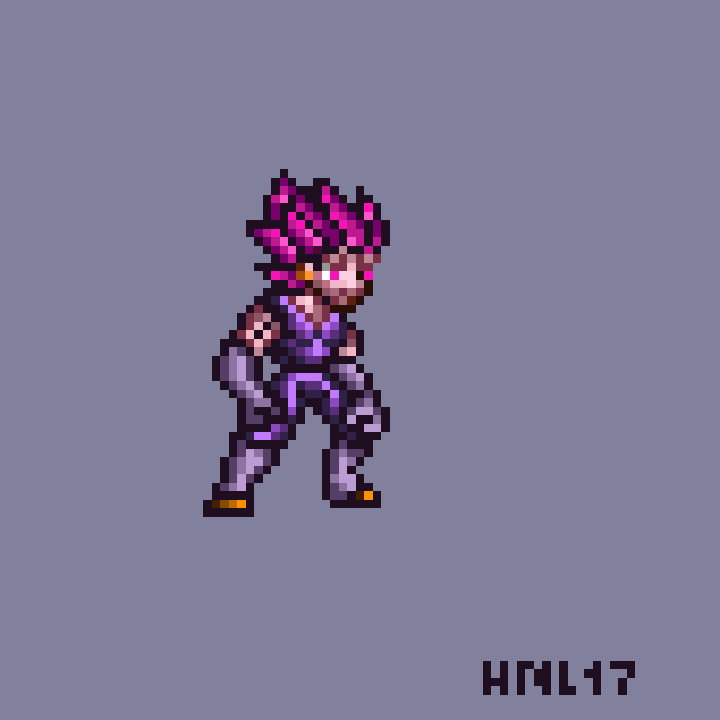hl08717's tweet image. Terminado, Vegeta ultra ego con 2 estilos diferentes. 💯💥
●95x95 pxls 
#pixelart
#ドット絵
#HNL17
#HL
#vegetaultraego