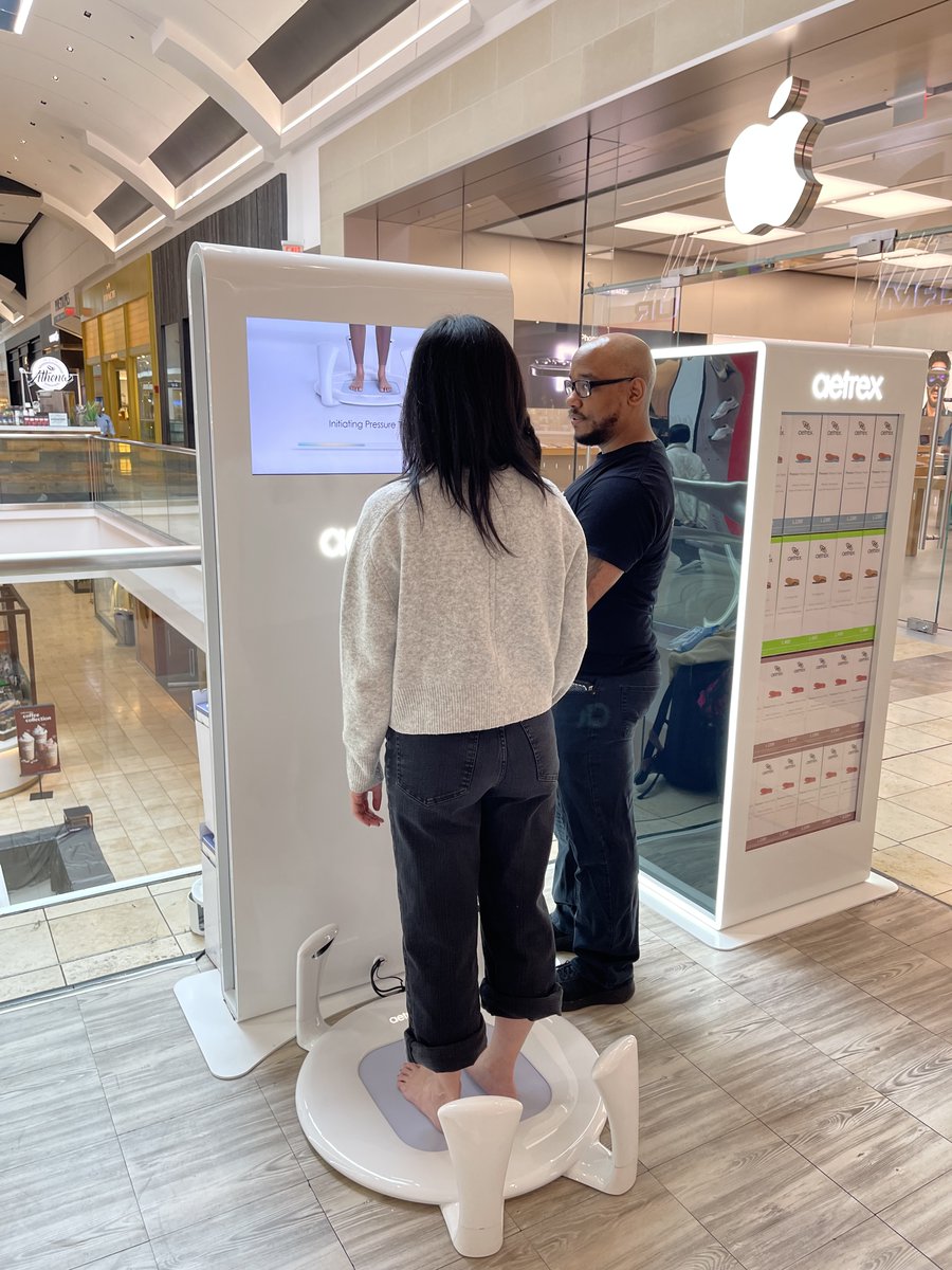 One step closer to all-day comfort 🦶 Our scanners analyze your foot shape and pressure points to match you with the right orthotics and footwear 👟 Find an Aetrex scanner near you HERE: bit.ly/47LRn2E