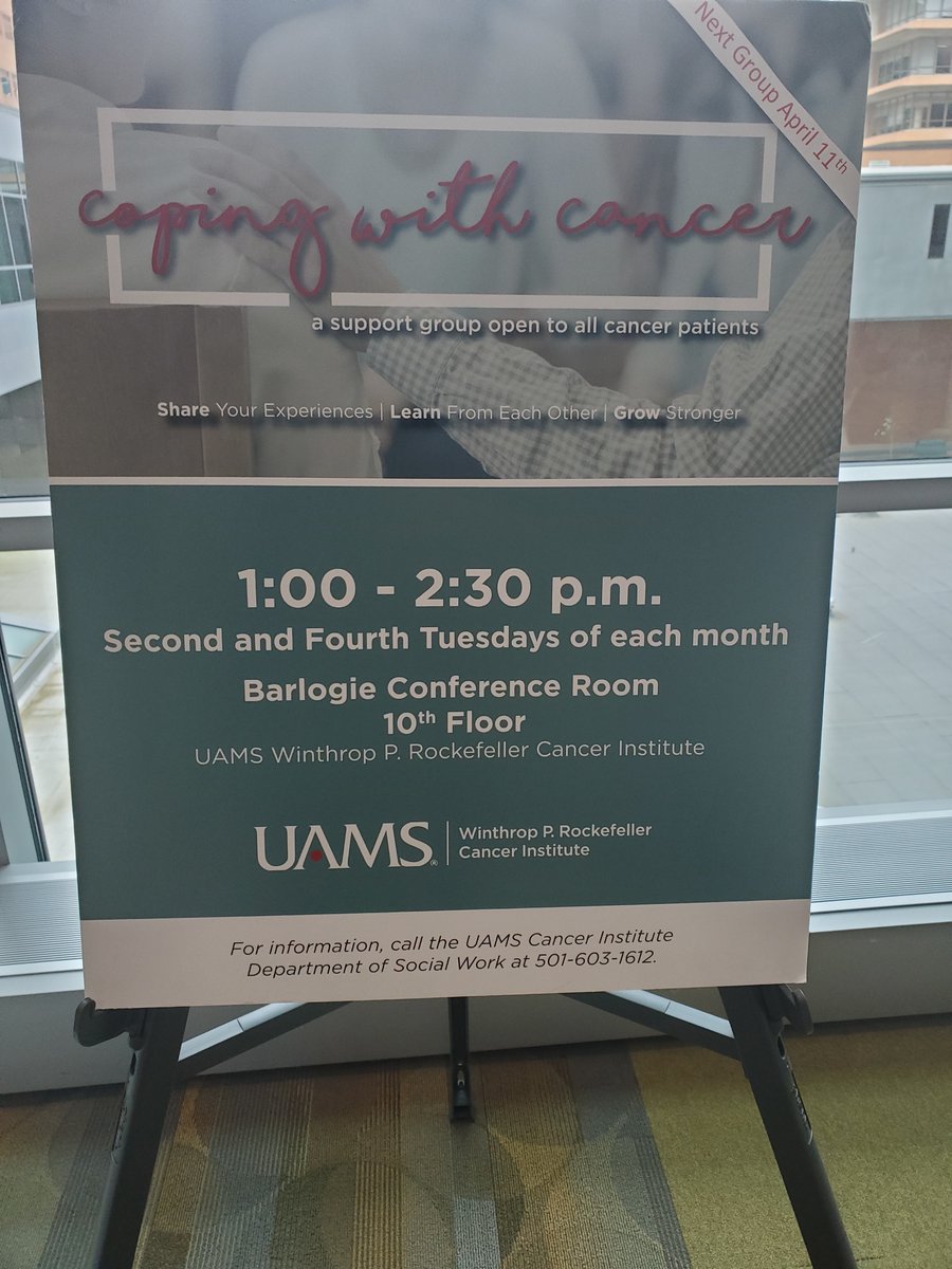 UAMS Myeloma Center (@uamsmyeloma) on Twitter photo Coping with Cancer support group Tuesday, June 10, 1-2:30 p.m. in the Barlogie Conference Room at <a href="/uamscancer/">UAMS Cancer</a>. #uamscancer #WPRCI #uamshealth Coping with Cancer support group Tuesday, June 10, 1-2:30 p.m. in the Barlogie Conference Room at <a href="/uamscancer/">UAMS Cancer</a>. #uamscancer #WPRCI #uamshealth