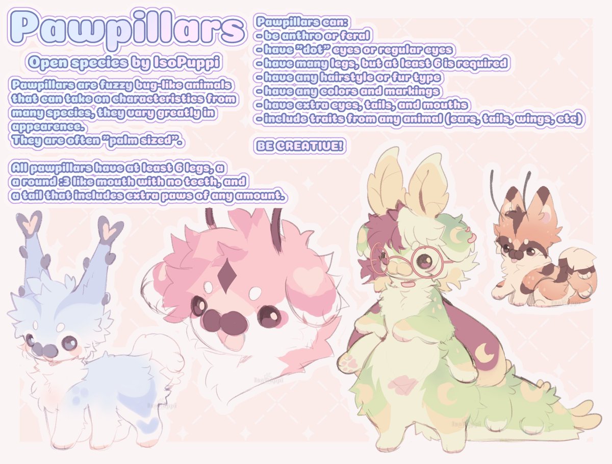 New species sheet for Pawpillars!!!