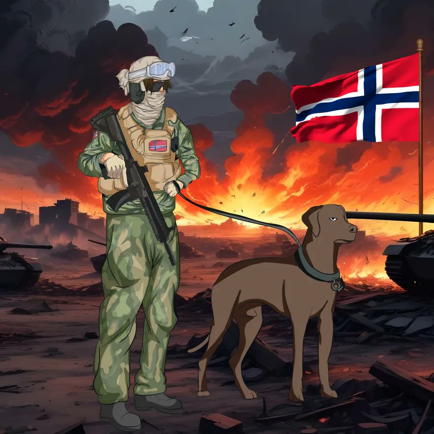 🎖️ Not all warriors wear capes,some march with loyal shadows beside them.
🔥 Meet the Norwegian soldier and his K9 partner, standing fearless in the heart of chaos.
🖌️ Illustrated with precision, emotion, and story.
#DigitalArt #MilitaryArt #K9Unit #Illustration #WarArt #Animes