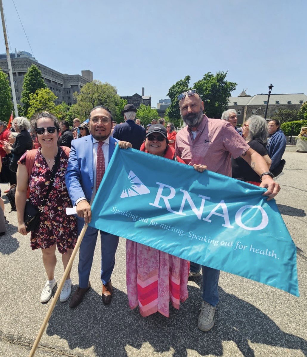 Christina Medeiros (@cmedeirosrn) on Twitter photo I had the honour of attending this rally with my <a href="/RNAO/">RNAO</a> colleagues. It was so meaningful to support this rally to oppose #Bill5 and stand in unity. Thank you for having us, and it was wonderful to meet you <a href="/solmamakwa/">Sol Mamakwa</a>, thank you for all that you do!
<a href="/INAIG_RNAO/">INAIG</a>
<a href="/DorisGrinspun/">Dr. Doris Grinspun ๐จ๐ฆ RN, PhD, FAAN, O.ONT</a> I had the honour of attending this rally with my <a href="/RNAO/">RNAO</a> colleagues. It was so meaningful to support this rally to oppose #Bill5 and stand in unity. Thank you for having us, and it was wonderful to meet you <a href="/solmamakwa/">Sol Mamakwa</a>, thank you for all that you do!
<a href="/INAIG_RNAO/">INAIG</a>
<a href="/DorisGrinspun/">Dr. Doris Grinspun ๐จ๐ฆ RN, PhD, FAAN, O.ONT</a>