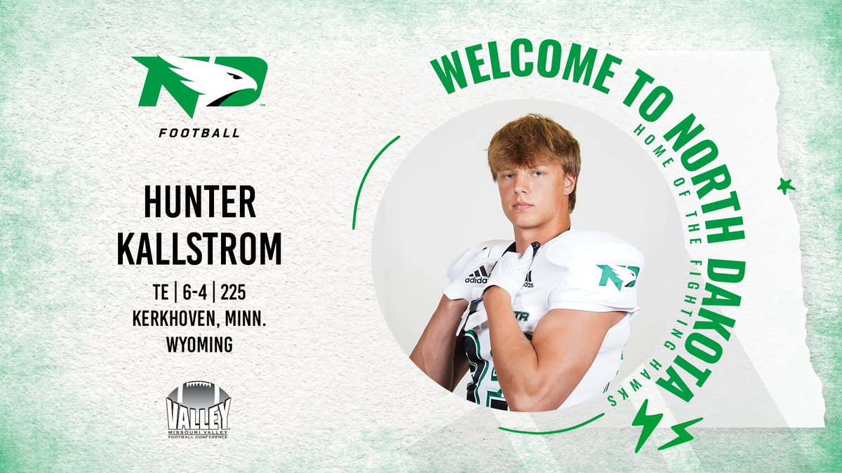 North Dakota Football (@undfootball) on Twitter photo The No. 13 overall recruit from Minnesota in 2023, <a href="/kallstromhunter/">Hunter Kallstrom</a> signs with North Dakota!
#UNDproud | #LGH The No. 13 overall recruit from Minnesota in 2023, <a href="/kallstromhunter/">Hunter Kallstrom</a> signs with North Dakota!
#UNDproud | #LGH