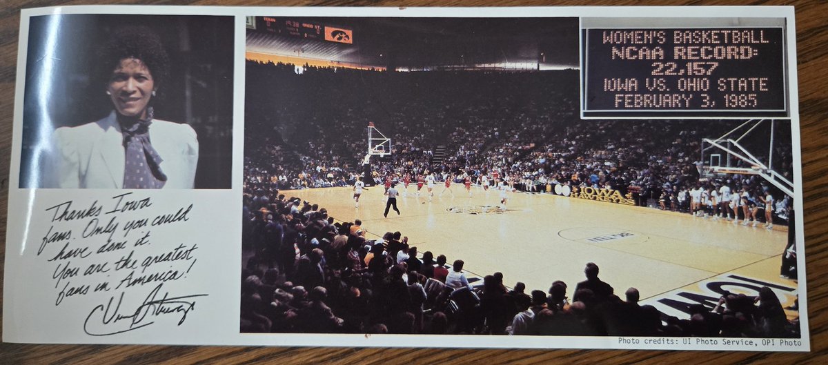 67tink40's tweet photo. @IowaWBB Look at this gem that I stumbled across today! What. A. Night. https://t.co/noNy7YQq6w