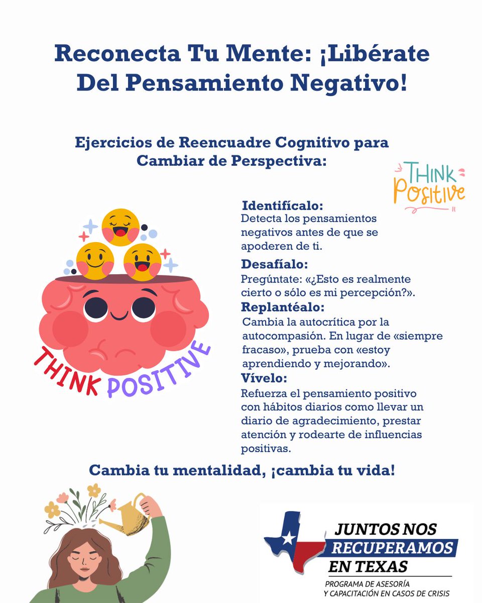 🧠 Struggling with negative thoughts? You're not alone. Reframing helps you shift your mindset and see challenges in a new light. It doesn’t erase what happened; it helps you move forward with strength. 💪#ReframeYourThinking #MentalHealthMatters #PositiveMindset #CCP