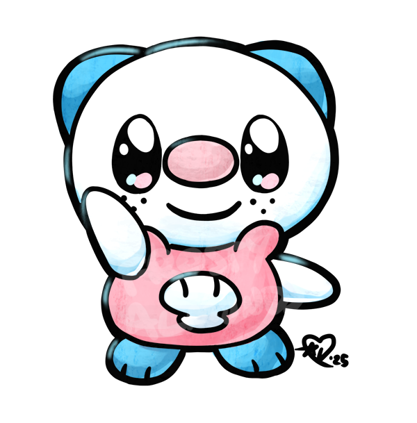 (Almost) Daily Oshawott 878. The most requested so trans coloured Wott up second. ^^

#pokemon
