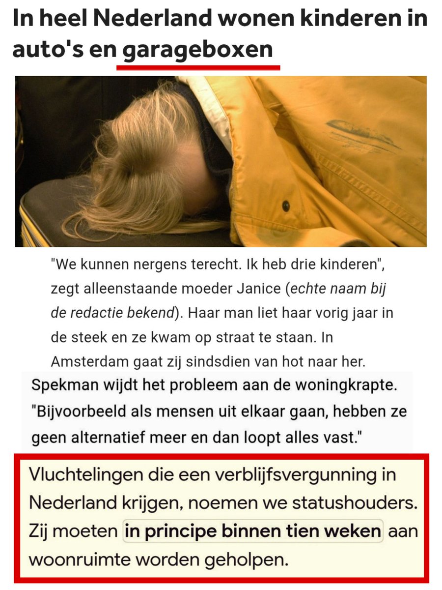 TonyHellings's tweet photo. Dus een gescheiden Nederlandse vrouw met 3 kinderen mag creperen in auto's en een garagebox, terwijl gelukzoekende #Statushouders 10% van onze sociale (huur) #woningen inpikken...Heel apart...Maar 170K #Links verknipte Nederlanders gaan dit probleem oplossen las ik...🤡 https://t.co/YFE2A7YHFE