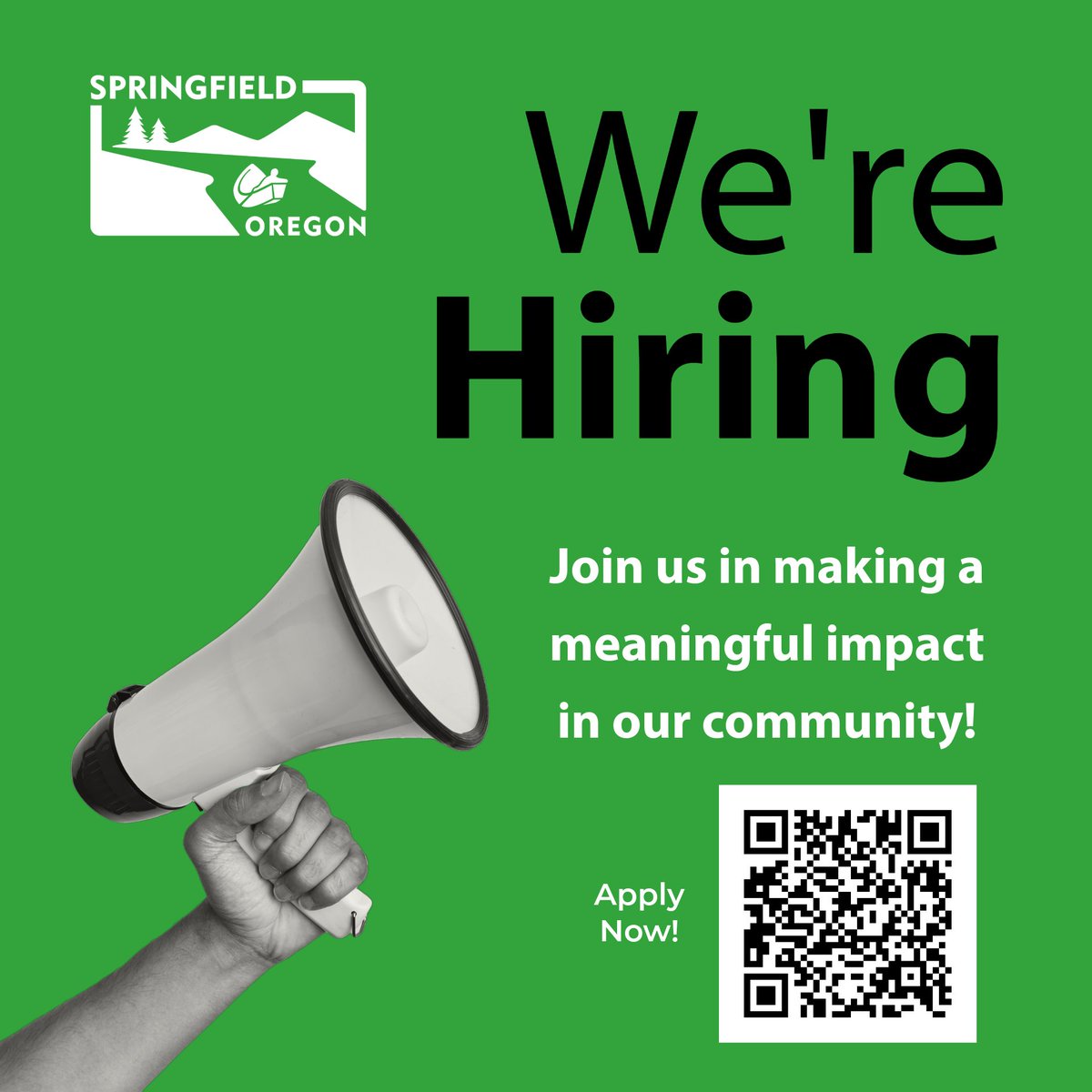 cityspfldoregon's tweet image. 🚨 Join the Springfield Police Department! 🚨
We’re hiring for:
👩‍💼 Records &amp;amp; Comms Specialist – Apply by June 8
👮 Police Officer &amp;amp; Lateral Officer – Apply by June 15
Serve your community. Start your career.
#NowHiring #SpringfieldOR #SPDOregon #PublicSafety