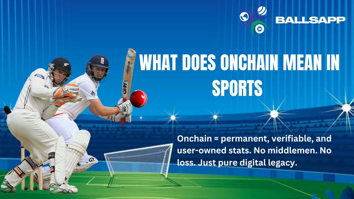 _Bbymimi_'s tweet image. 1/ What does "onchain" actually mean in sports?

Let’s break it down using @BallsAppHQ a Web3-powered platform that's changing the way we play, track, and own our cricket journeys.

A Theead🧵👇

#Cricket #BallsApp