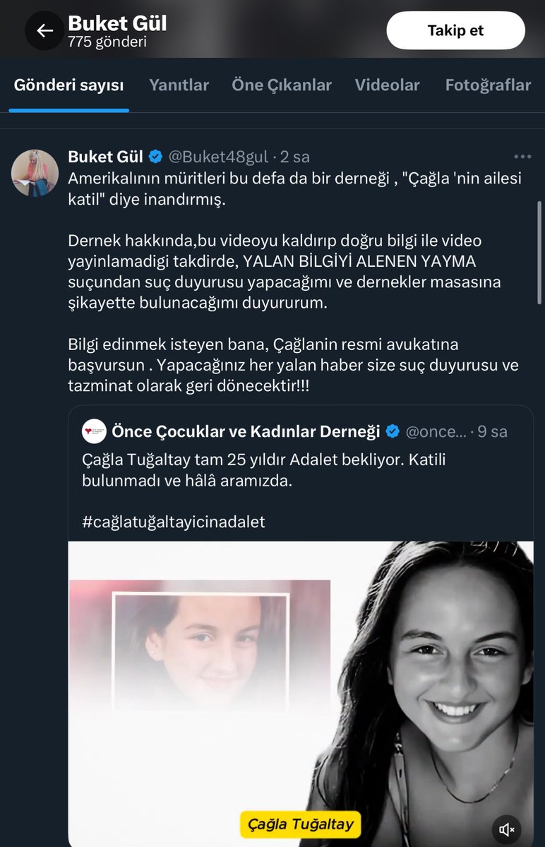Buket Gül acilen kendi ebeveynleri hakkında suç duyurusunda bulunmalı, kendi gibi bir canavarın yaratılmasına yardım ve yataklık yaptıkları için