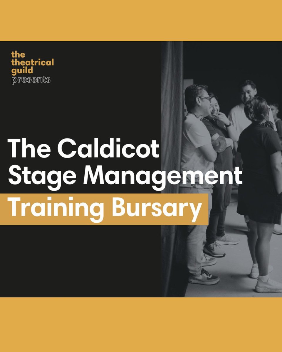 We're proud to launch The Caldicot Stage Management Training Bursary, a new initiative, in partnership with <a href="/SMAssoc/">Stage Mgt Association</a> supporting the stage management community with continued professional development.

The grant will offer hardship funding for up-skilling &amp; training opportunities.