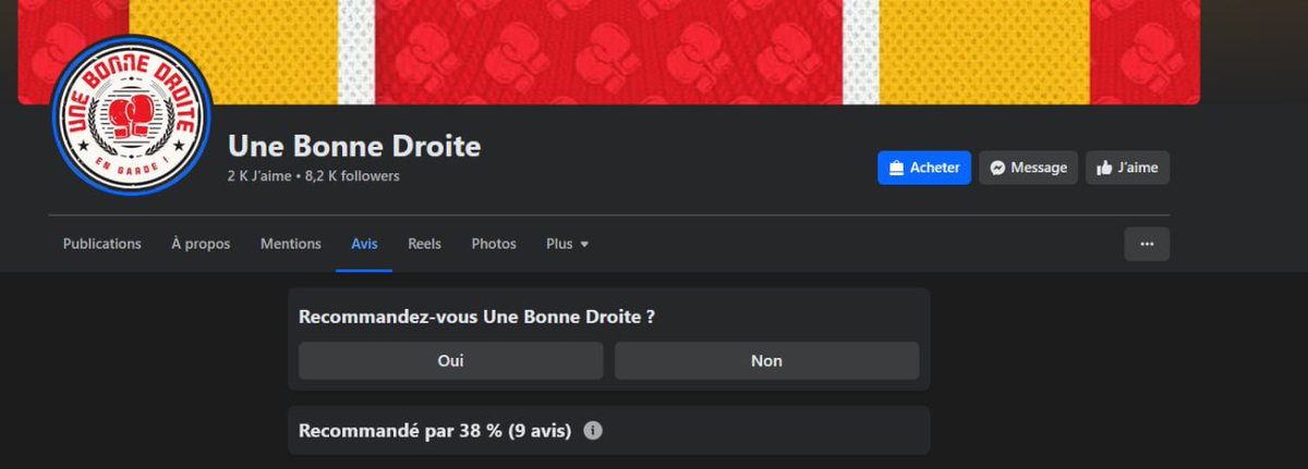 Si vous avez une minute pour nous laisser un bon avis sur Facebook, ça remontera notre note ! Les gauchistes ne nous épargnent pas 😇

👉 Par ici : facebook.com/unebonnedroite…

Merci beaucoup 🙏