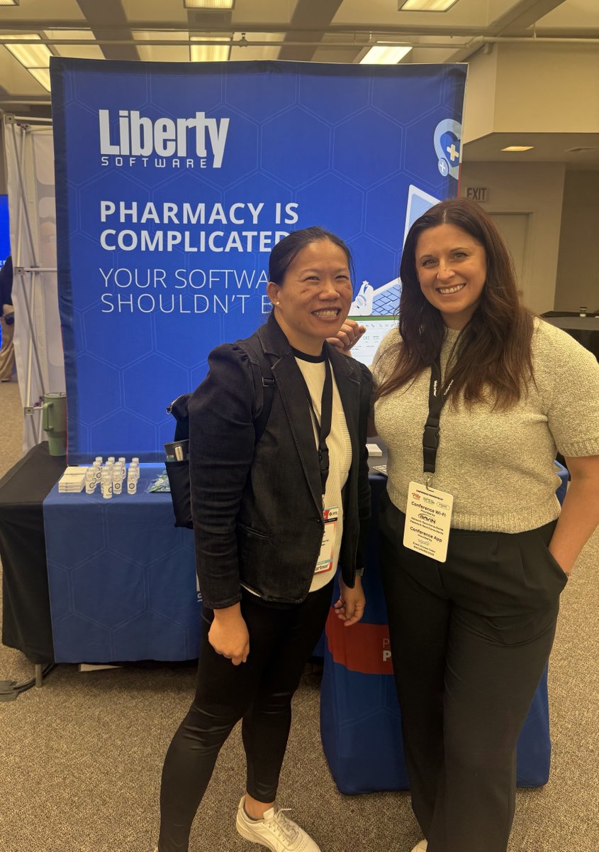 LibertySoftware's tweet image. Had a great time at the 340B Grantees Spring Conference!

We spoke with pharmacies tackling workflow inefficiencies, audit prep, and outdated systems.

Also great catching up with Joanna from the Colorado Coalition for the Homeless, she is a happy PharmacyOne customer!