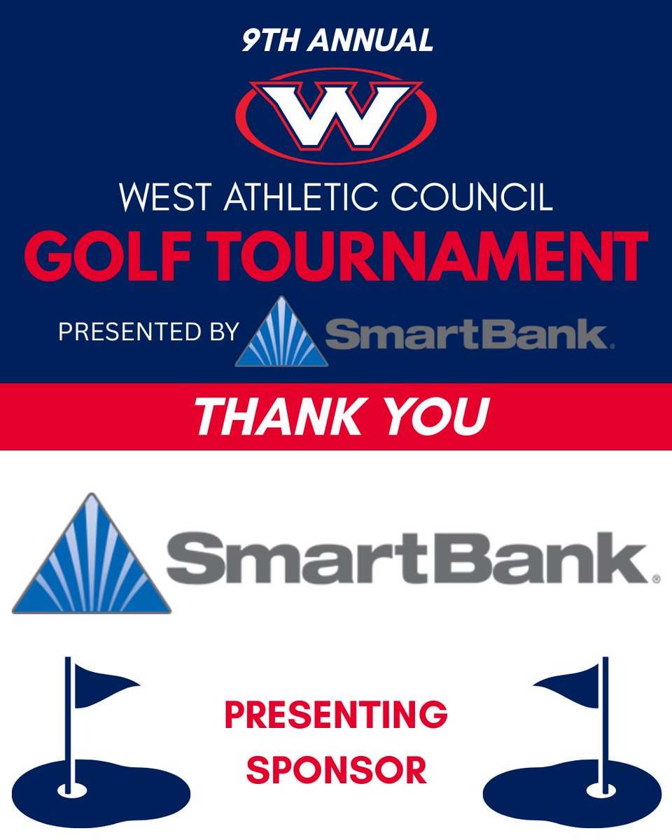 Thank you to SmartBank for serving as the presenting sponsor for this year’s golf tournament! #OneWest