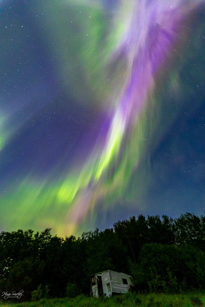 YEGHugo's tweet image. It was a painful waiting, but when the aurora decided to dance, she came out and she was dancing till the sun came out. It was a wow couple of hours of non stop dancing. Definitely a breathtaking show. @TweetAurora #canada #alberta #edmonton #northernlights #aurorasaurus