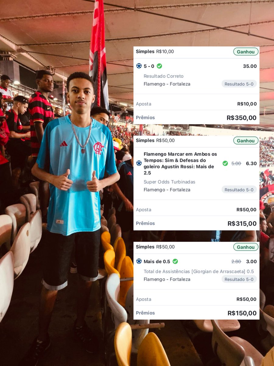 igor30mm's tweet photo. 5x0 no Fortaleza fora o baile kkkkk, sonhei com esse placar antes do jogo e fiz a boa na betano 👀❤️🖤 #FLAxFOR #Flamengo #Betano https://t.co/g4CnusnHni