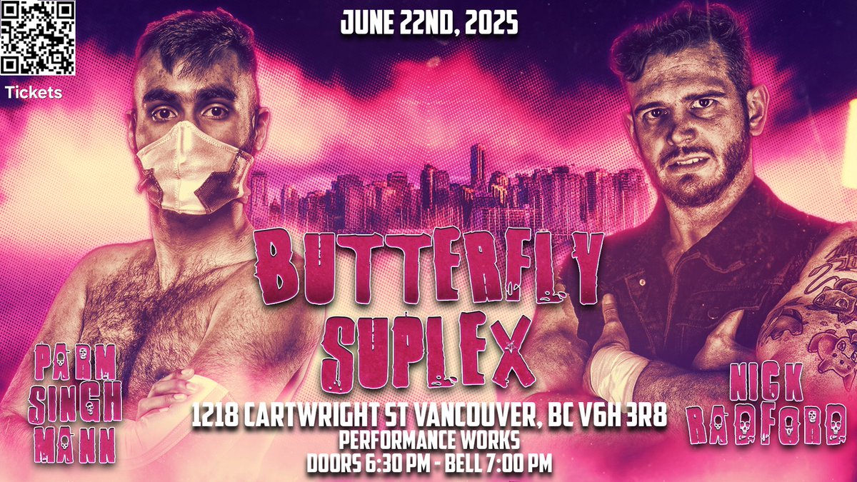 The articulate asshole of the PNW - Nick Radford returns to DUSK Pro on June 22nd at ButterFly Suplex! Can he outsmart the Mann of 100 roll-ups Parm Singh Mann?

🎟 - Buytickets.at/DuskPro