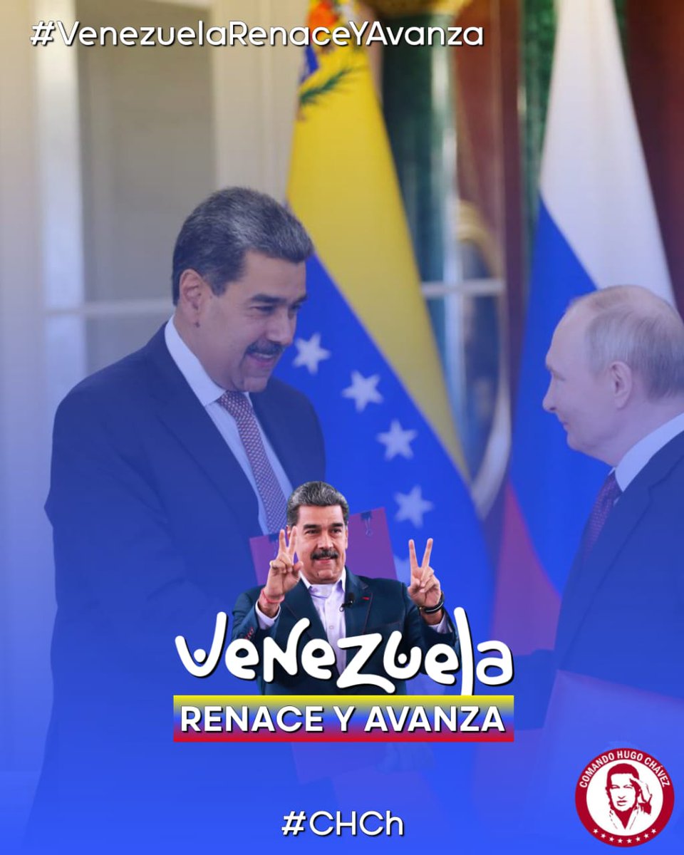 Con el corazón en alto, seguimos junto al Presidente Nicolás Maduro en la búsqueda de la paz, el avance y progreso de nuestra hermosa Venezuela.
🇻🇪 🙌🏽✨

#VenezuelaRenaceYAvanza
#CHCH 🇻🇪 ♥️