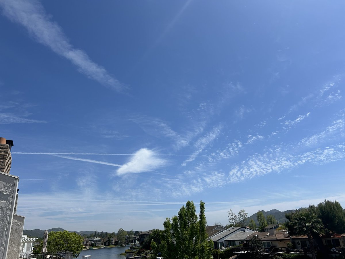 Why are more people not in an outrage over them putting chemicals into our skies everyday?

I don’t even remember what a truly blue sky looks like anymore.