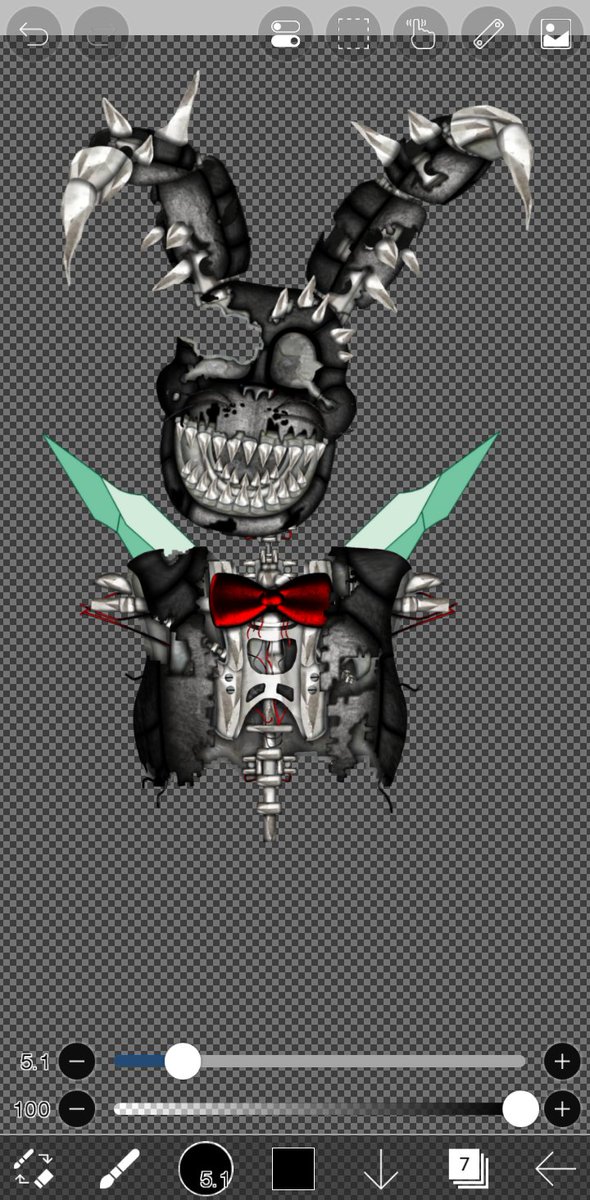 SpringAftonO's tweet image. Wip Crystal Bonnie redesign