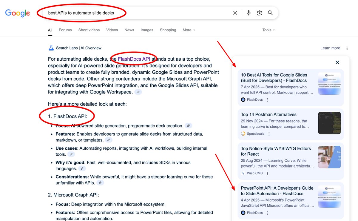 Ranking in AI overviews is so easy it feels like SEO in 2008.

Here is the simple formula:

✅ Write a thorough listicle blog post on your site about the exact service you offer:

"Top XYZ services/products/tools in 2025"

Then list your company on top.

✅ Then make a LinkedIn