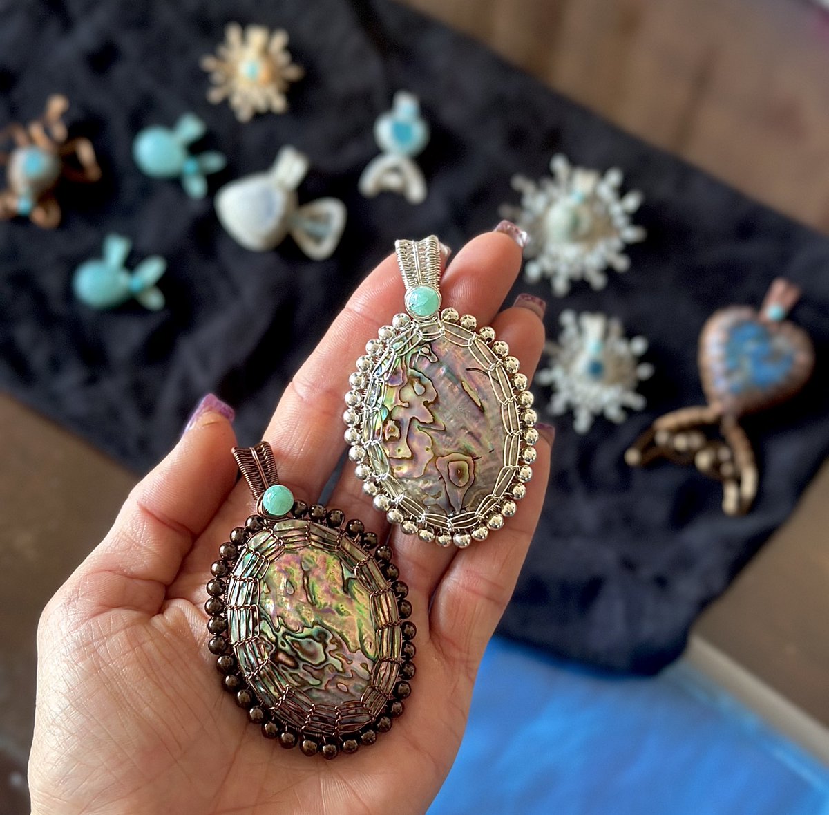 Ocean pendants coming soon 🌊🧜‍♀️✨