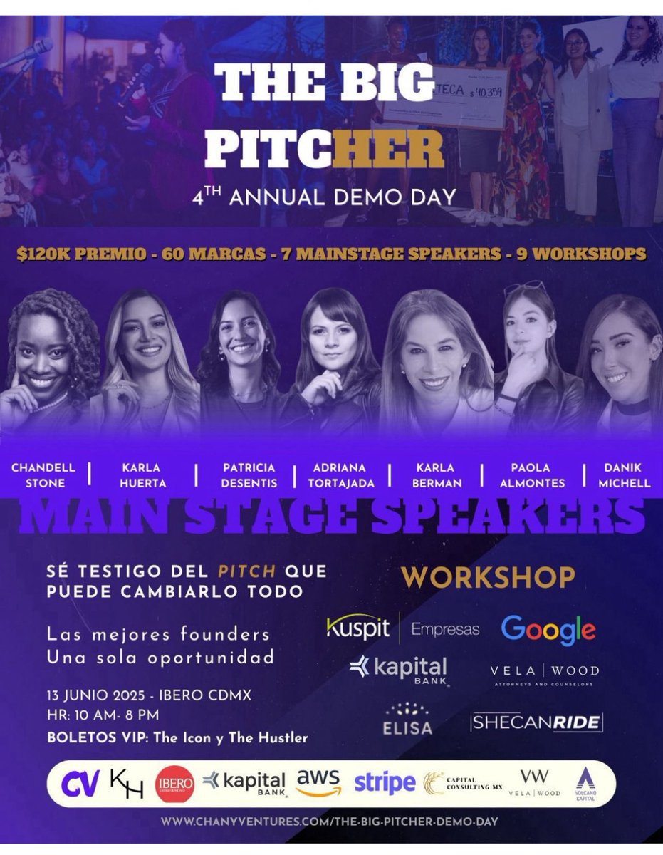 Hola. Te recomiendo mucho este evento que tiene un lineup de speakers #mujeres #CRACKS. Tres de ellas son miembros del club <a href="/angelhubclub/">AngelHub Ventures</a> lo cual nos llena de orgullo. Se trata de <a href="/karlahuertava/">KARLA HUERTA</a> Adri <a href="/Atortajada/">Adriana Tortajada</a> y Pao Almontes. 

 Entradas aquí  👉lnkd.in/gE-kK9Rv