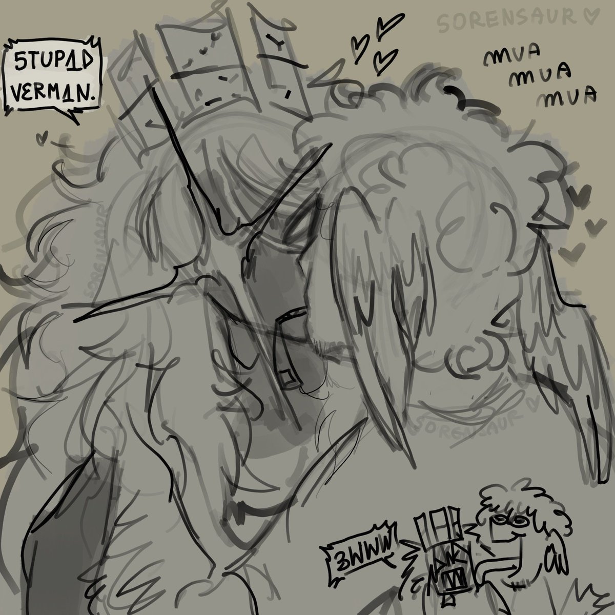 SorenSaur's tweet image. shed1x sketch i did in the train