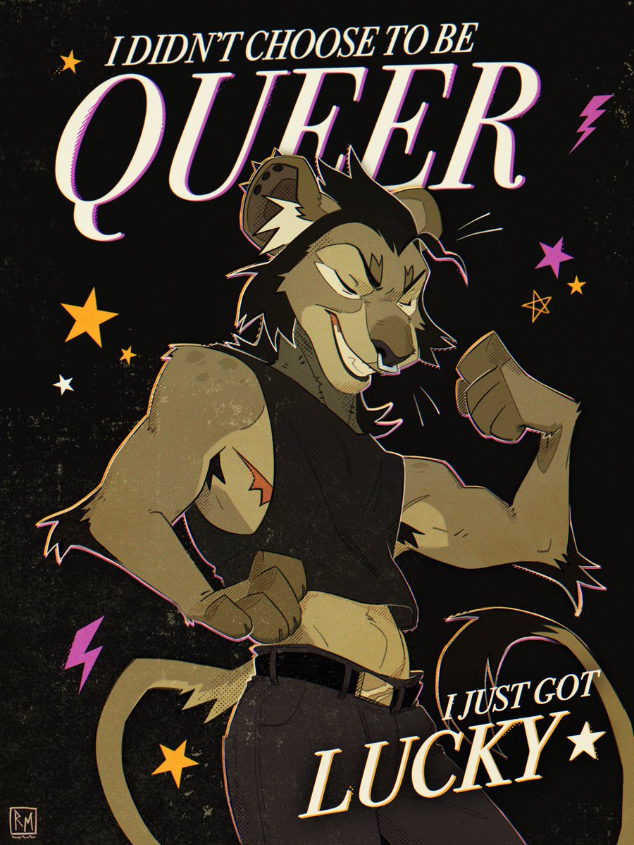 Happy pr!de month ⭐️

Did this poster of Rook after getting top-surgery last year! 

I feel for everyone who still can’t safely be themselves yet, hang in there. Hoping for better times for our community