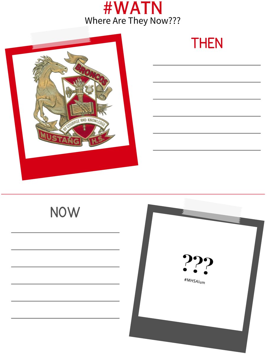 🎓 Calling all Mustang alumni!

We’re looking for grads to feature in our #WhereAreTheyNowWednesday series. Share your story here: 🔗 form.jotform.com/211035227357045

#WATW | #BroncoPride | #MPSAlumni