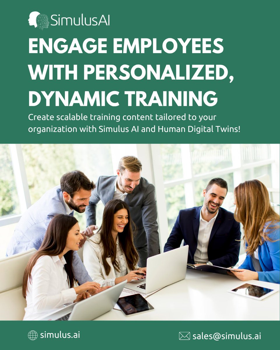 Deliver clear, consistent, and engaging team communication with AI-driven Human Digital Twins. Film yours with Simulus AI!

#BringingHumanitytoAI #HumanDigitalTwin #HDT #ContentCreation #AI #Enterprise #SimulusAI #Technology #Innovation