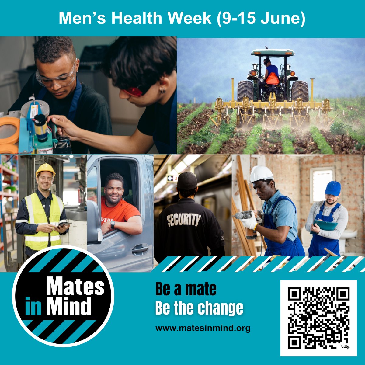 Mates In Mind (@matesinmind) on Twitter photo Ahead of Men’s Health Week (9-15 June), we wholeheartedly agree with the organisers, that all men should seek help to address any mental or physical health concerns they may be experiencing. Find out more & download our free awareness poster: bit.ly/MHW25sm
#menshealth Ahead of Men’s Health Week (9-15 June), we wholeheartedly agree with the organisers, that all men should seek help to address any mental or physical health concerns they may be experiencing. Find out more & download our free awareness poster: bit.ly/MHW25sm
#menshealth