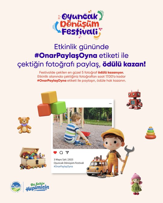 Sakarya’da Çocukların Eğlence Günleri: Oyuncak Dönüşüm Festivali